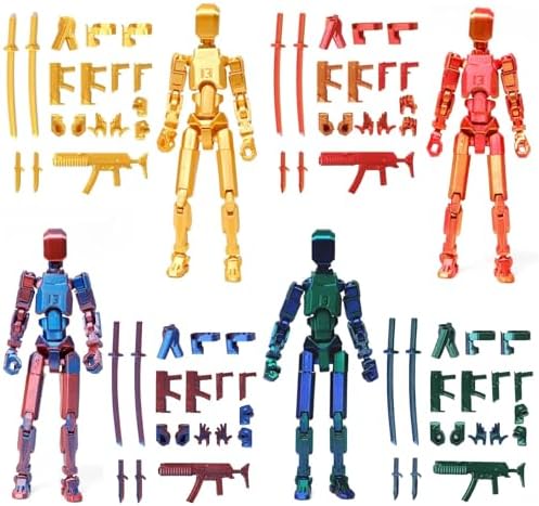 FoxVilla Assembly Completed T13 Action Figure, Titan 13 3D Printed Action Figure, 3D Printed Titan13, Assembled Dummy 13 Lucky 13 Toy Figure