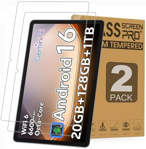 2 Pack Screen Protector for SHARECLOUD P10/Frameflow P10 Tablet 10.1 inch,Tempered Glass Film Guard for Suicoey P30/YLEEBG P30/Lebsytb P30 2025 Tablet 10.1"