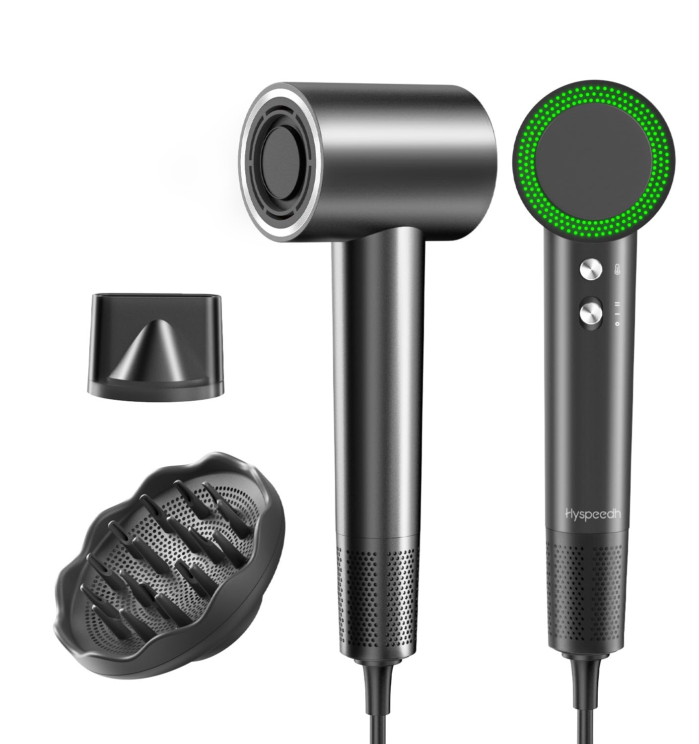 Hair Dryer with 110000 RPM High Speed 1400w Motor for 1-5min Fast Dry, 3 Heat\/Cool Wind Level &amp; 49db Low Noise,1.5 Billion Plasma &amp; Travel Blow Dryer