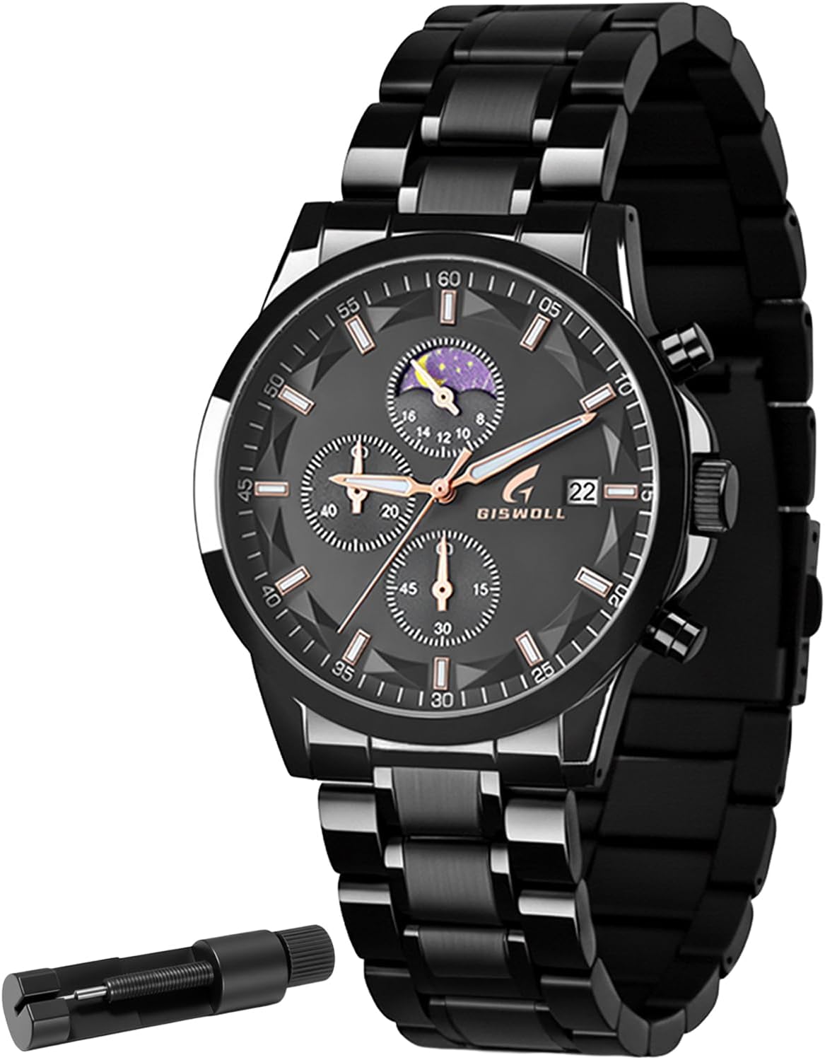 Distinctive Mens Analog Chronograph Watches with Auto Date &amp; Multi Subdials, Fashion Casual Sport Quartz Wrist Watches with Luminous, 3ATM Waterproof, Gift Ideas for Men, Boyfriend, Husband, Dad
