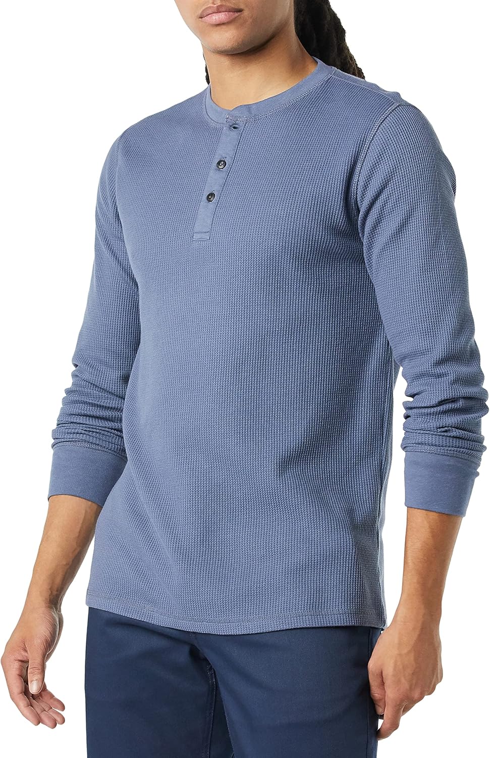 Amazon Essentials Men's Long Sleeve Waffle Henley Shirt